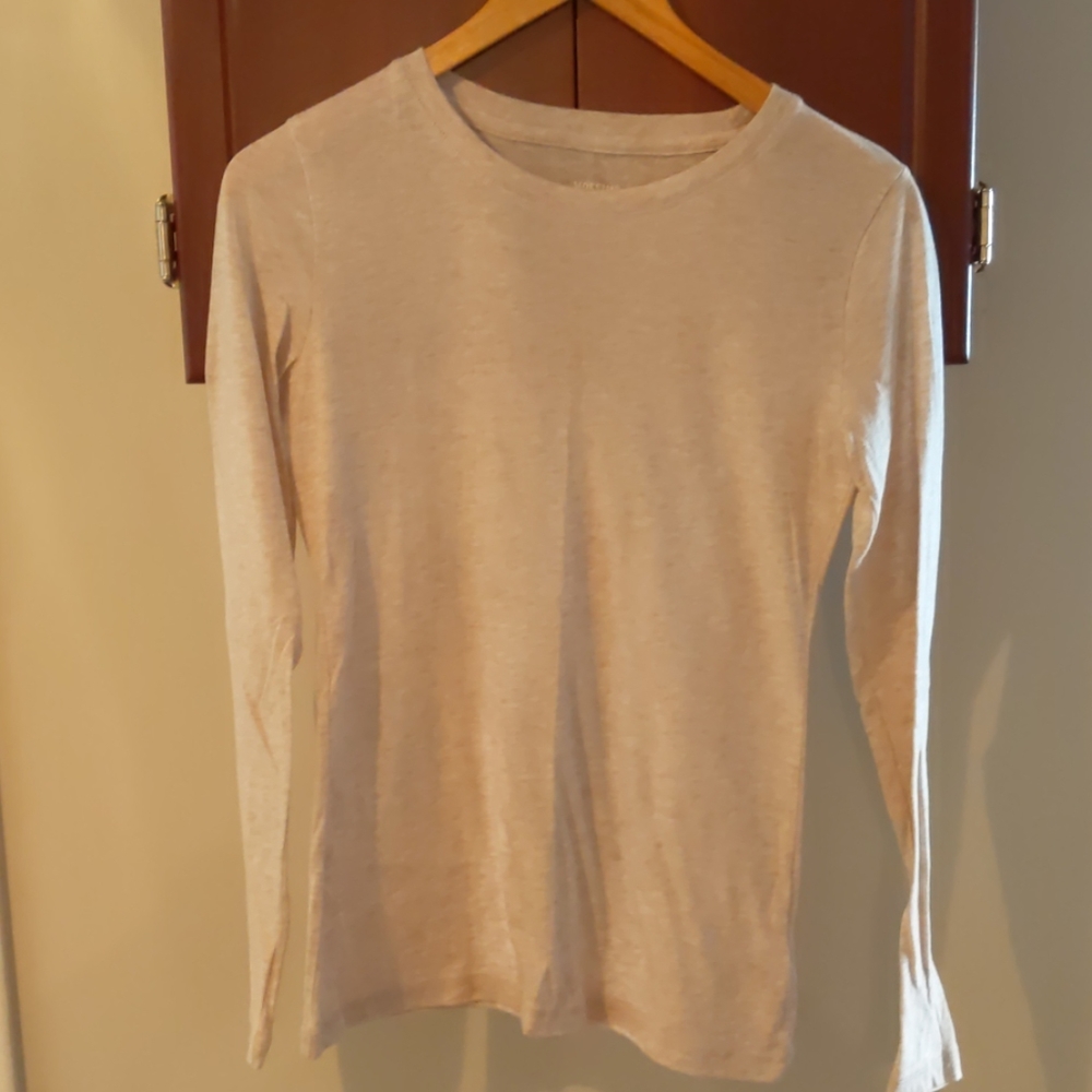 Plain cream long sleeve